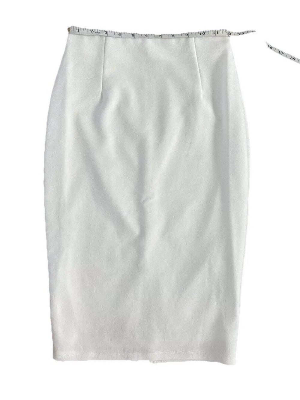 WINDSOR Pencil Cut White Skirt